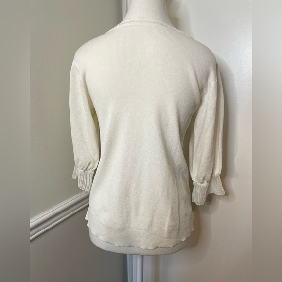Visit in New York Ruffle Sleeve Round Neck Sweater - Picture 8 of 13